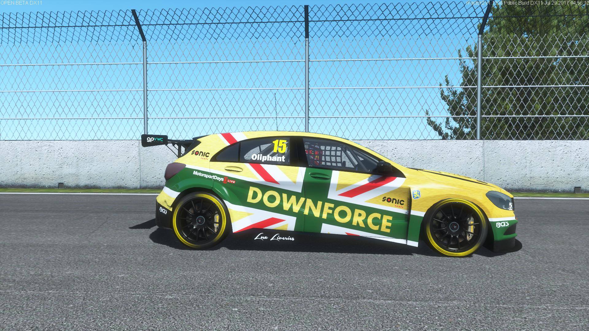 Downforce VR unveils gold challenger for ITC Division 2